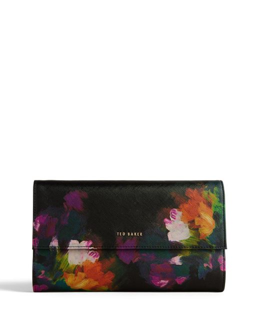 Ted Baker Safar Paint Brush Print Travel Wallet in Black Lyst