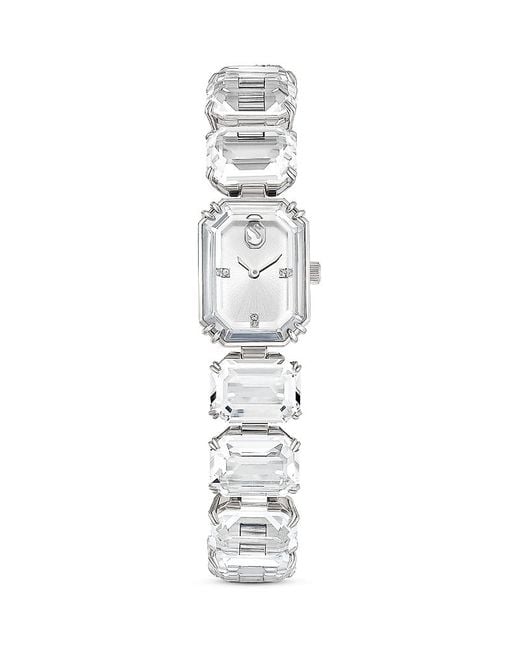 Swarovski White Millenia Watch, 22Mm X 16Mm