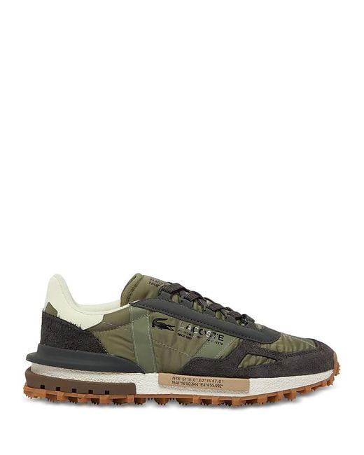 Lacoste Green Elite Active Lace Up Sneakers for men