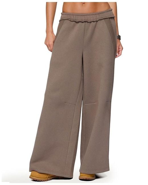 Edikted Brown Kori Oversized Sweatpants