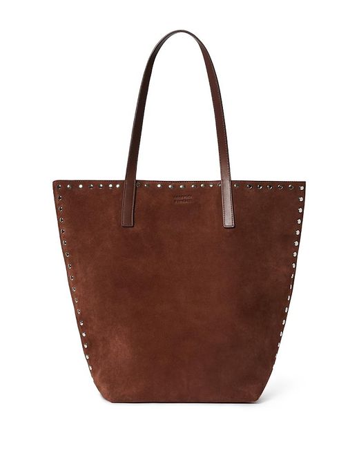 Loeffler Randall Brown Walker Suede Tote