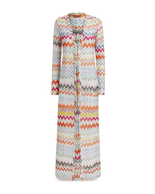 Missoni White Long Cardigan Swim Cover-Up