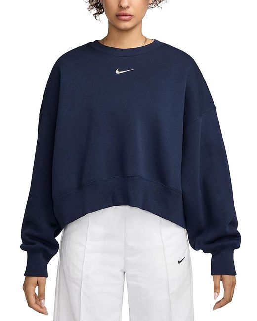 Nike Blue Logo Oversized Sweatshirt