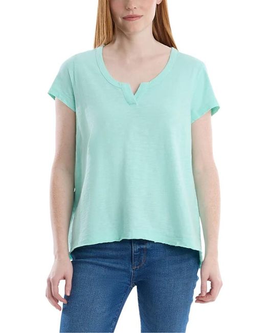 Wilt Blue Clothing Placket Hi-Lo Tee