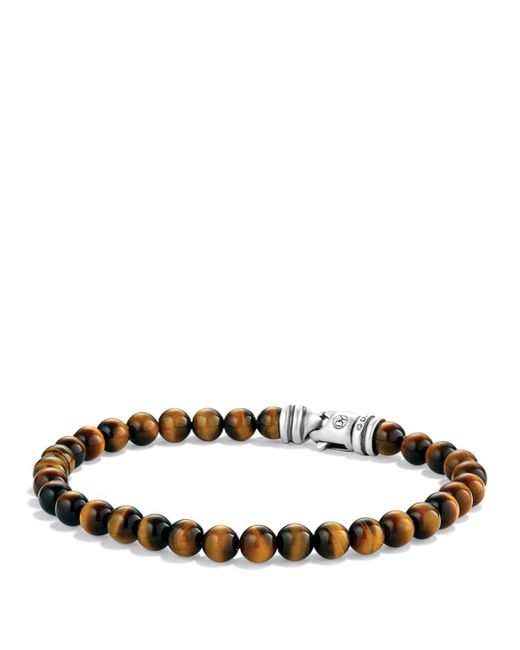 David Yurman Spiritual Bead Tiger's Eye Bracelet in Black for Men Lyst
