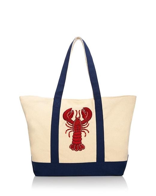 Aqua Blue Large Canvas Tote