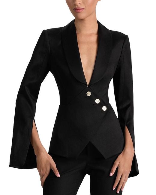 Alice + Olivia Black The Sculpt Blazer