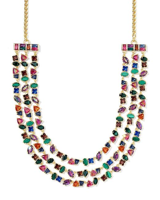 Kendra Scott Multicolor Isabelle Mixed Stone Statement Necklace, 28.25