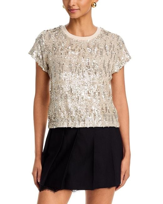 Generation Love White Kai Sequinned Top