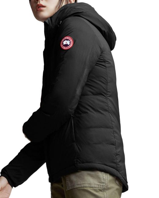 Canada Goose Goose Camp Hoody Packable Short Down Coat in Black - Lyst