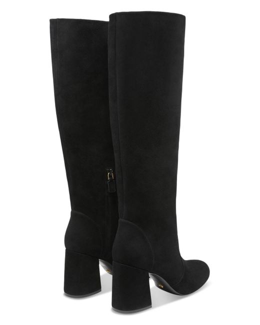 slouch block heel boots