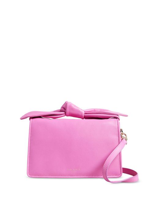 Ted Baker Cotton Nyalina Knot Bow Shoulder Bag in Pink | Lyst