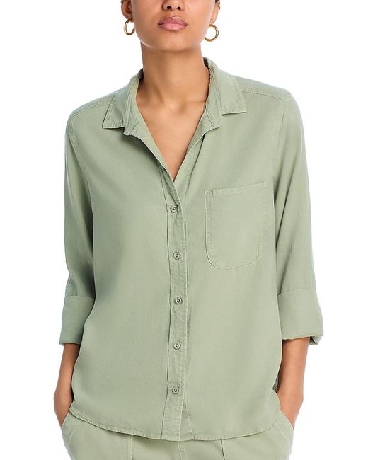 Bella Dahl Green Long Sleeve Button Down Top