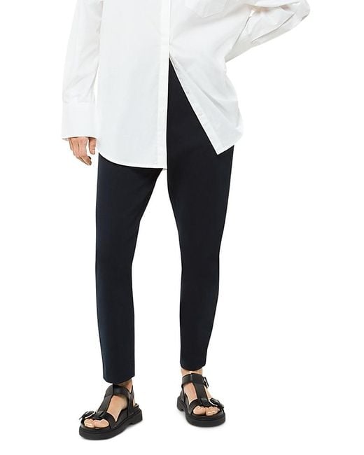 Whistles Black Petite Super Stretch Slim Pants