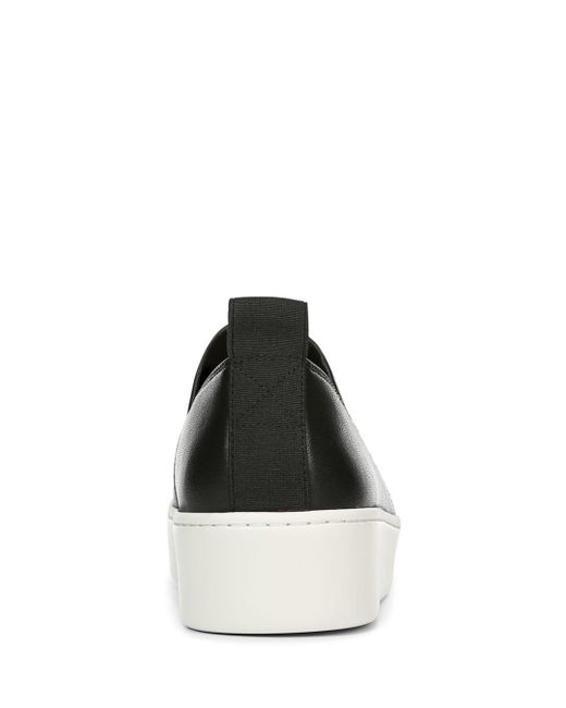 vince saxon leather sneakers