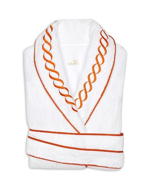 Pratesi White Treccia Robe