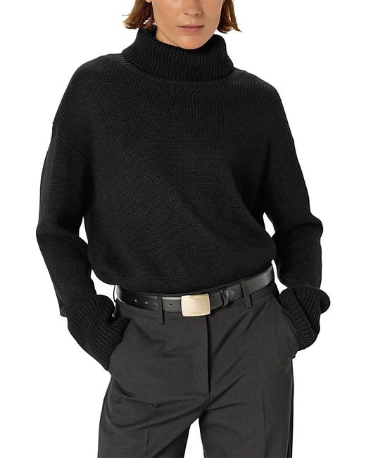 Gerard Darel Black Edana Cashmere Turtleneck Sweater