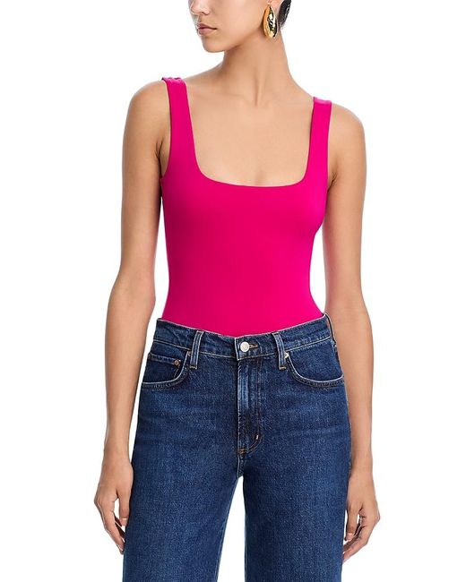 GOOD AMERICAN Blue Modern Tank Scuba Bodysuit