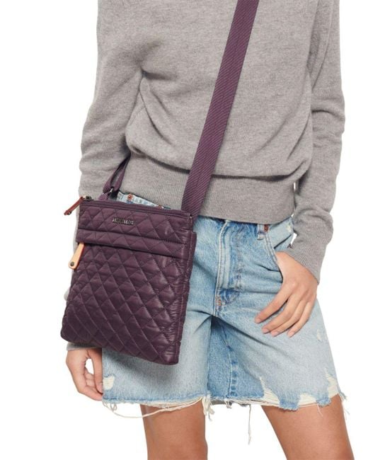 MZ Wallace Metro Flat Crossbody Bag in Purple Lyst