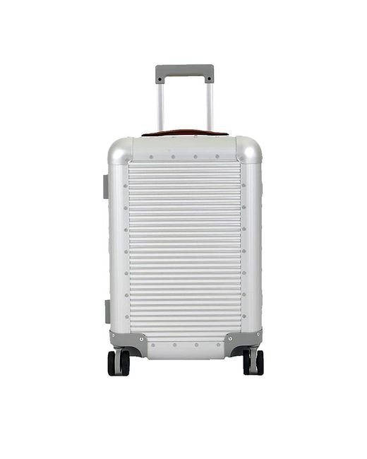 Fpm Milano Gray Bank 53 Moonlight Wheeled Carry On Suitcase