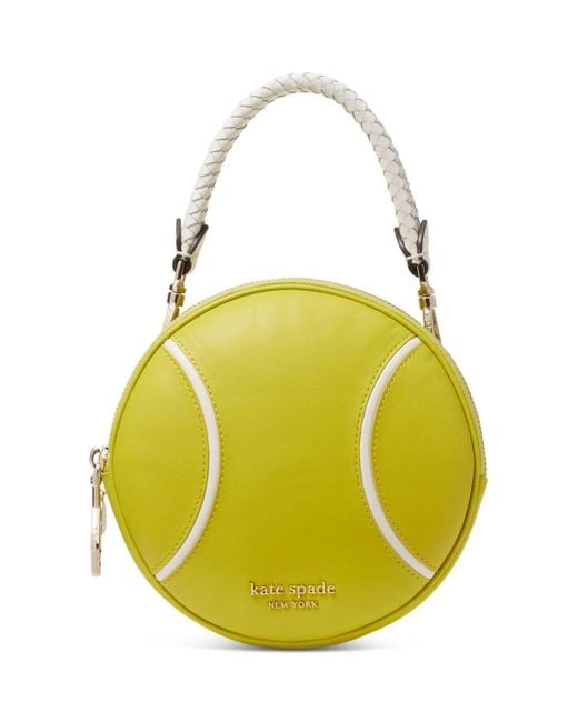 Kate Spade Double Tennis Ball Small Leather Crossbody Lyst UK