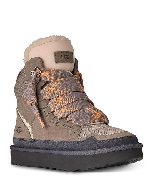 Ugg Brown Highmel Canvas/Suede Shoes
