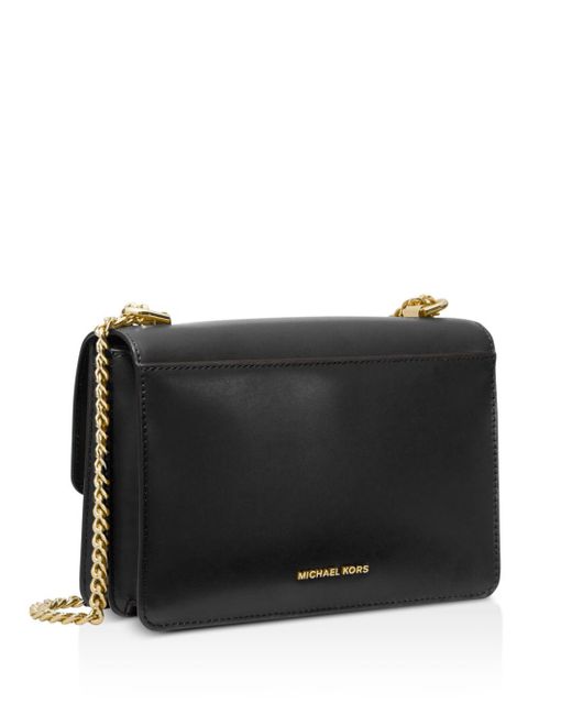 Michael Kors Jade Large Gusset Shoulder Bag Black Lyst