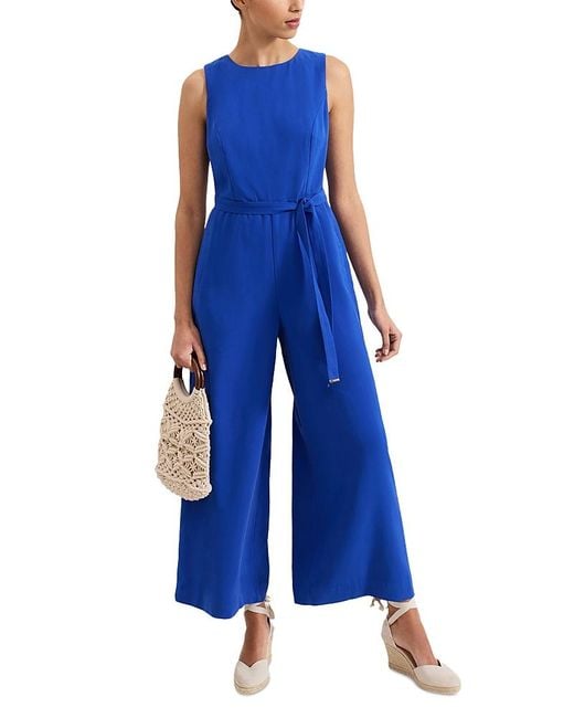 Phase Eight Blue Marta Sleeveless Jumpsuit
