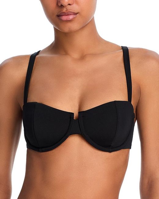 Aqua Black Underwire Bikini Top