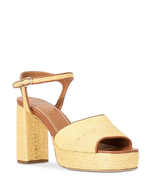 Staud Metallic Jodie Platform Sandals