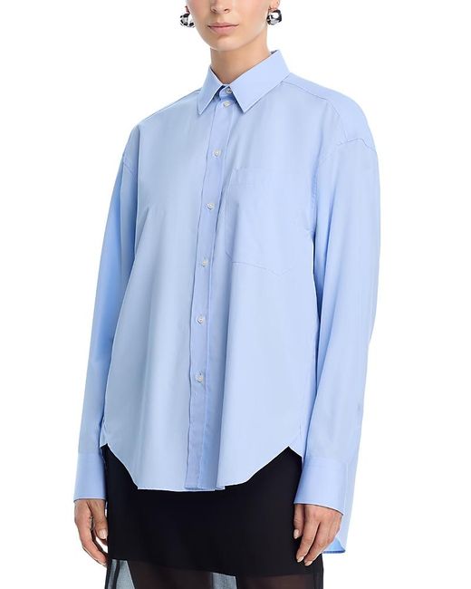 Wardrobe NYC Blue Wardrobe. Nyc Oversize Shirt