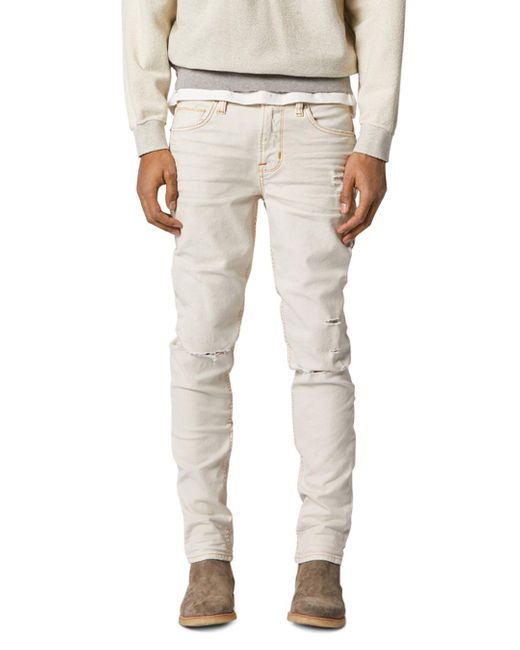 Hudson Jeans Denim Axl Skinny Fit Jeans In Washed White for Men - Lyst