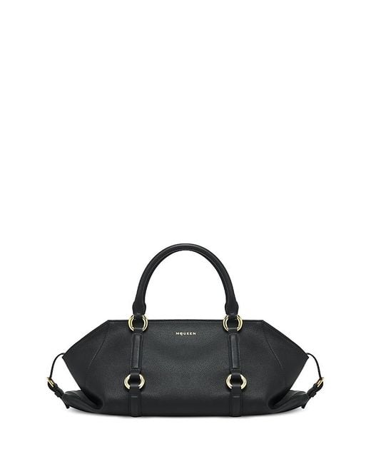 Alexander McQueen Black Farringdon Medium Bag