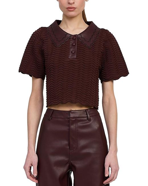 En Saison Red Delphine Top