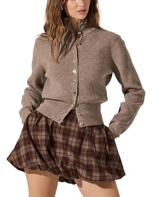 Astr Brown Tawni Cardigan