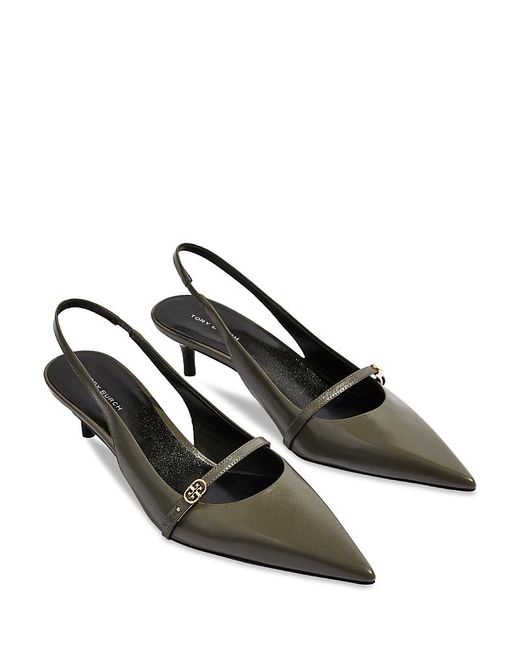 Tory Burch Multicolor Double T Buckle Mary Jane Pumps