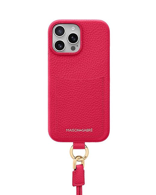 Maison De Sabre Red Maison De Sabra Sling Phone Case (Iphone 16 Pro)
