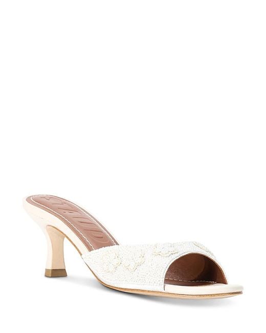 Staud Pink Brigitte Mules