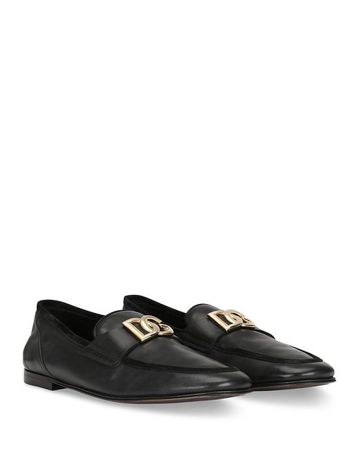 Dolce & Gabbana Calfskin Slipper Loafers in Black for Men | Lyst display picture 2