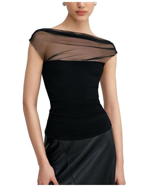MARCELLA Black Cabrini Top