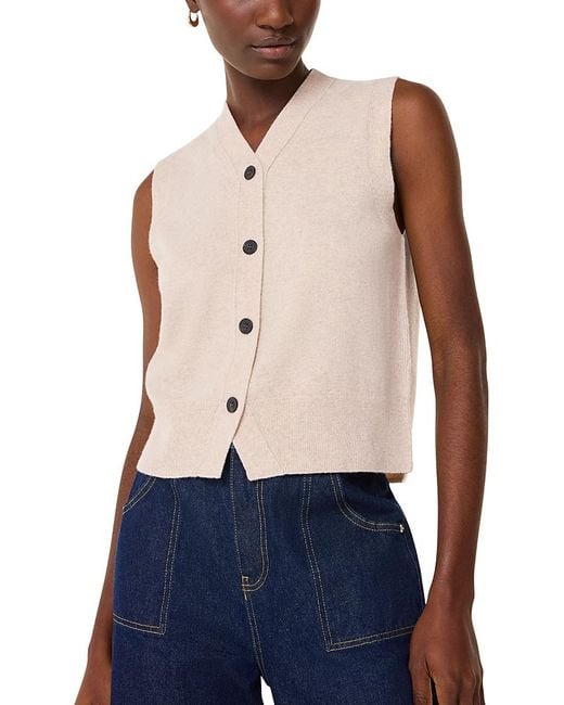 Whistles Blue Sweater Vest
