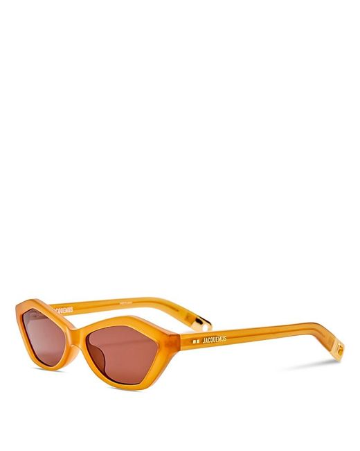 Jacquemus Orange Bambino Angular Sunglasses, 56Mm