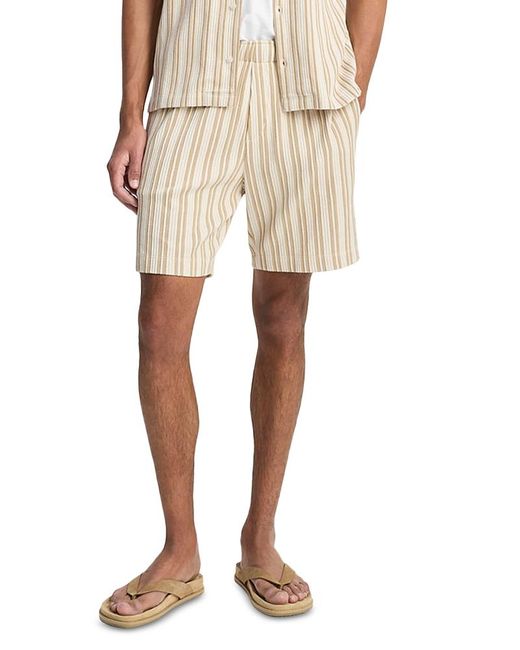 Vince Natural Jacquard Striped 7.5 Shorts for men