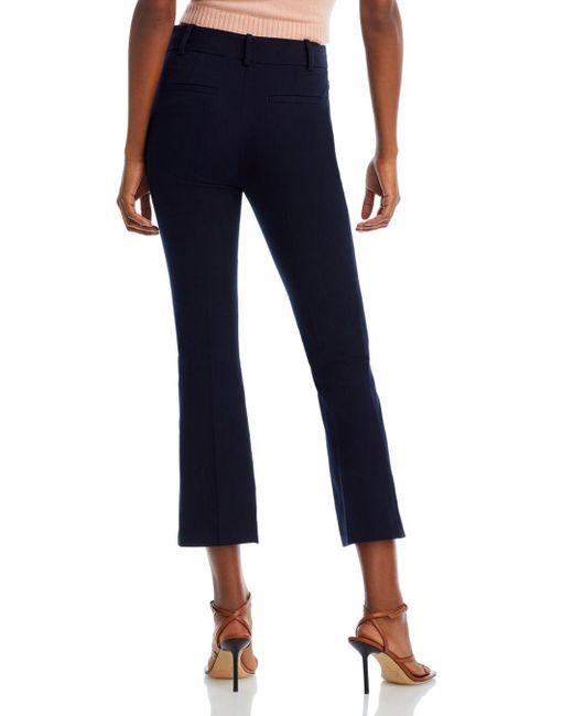 FRAME Le Crop Mini Bootcut Trousers in Blue | Lyst