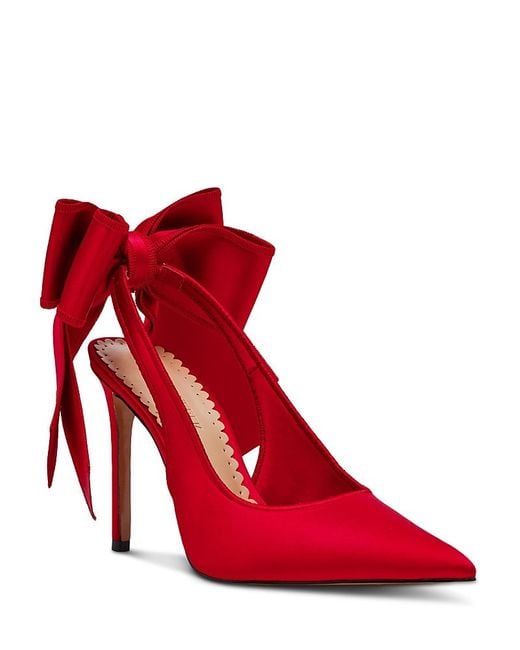 Steve Madden Red Teacup Bow Pumps
