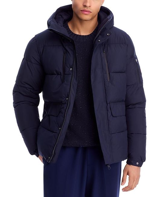 Save The Duck Blue Alter Hooded Puffer Jacket for men