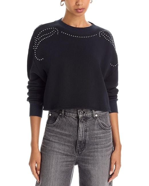 Rag & Bone Black Studded Sweatshirt