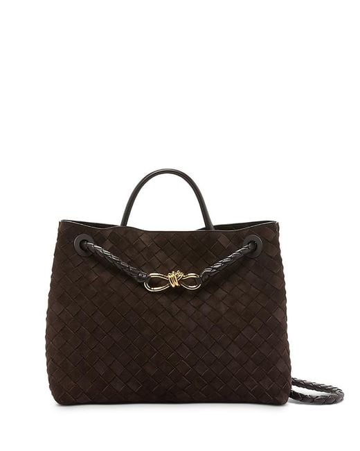 Bottega Veneta Brown Andiamo Top Handle Bag