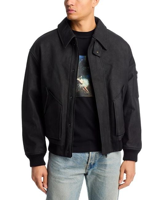 hugo-lardin-leather-jacket-in-black-for-men-lyst