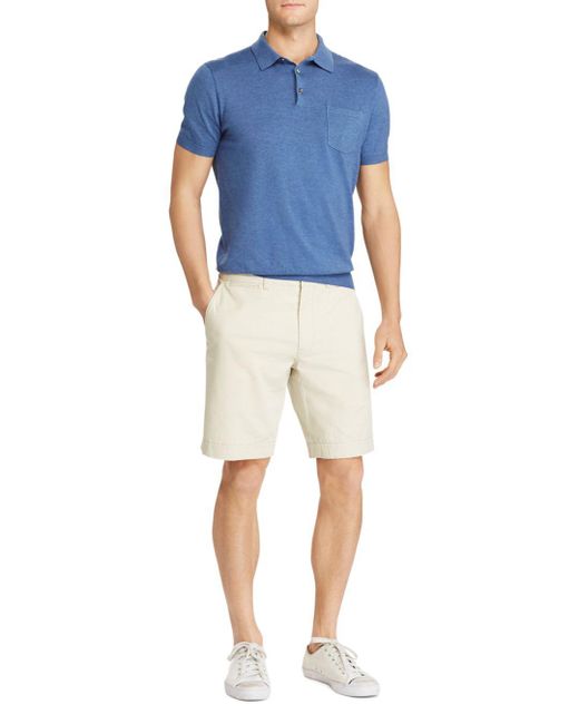 chino shorts and polo shirt